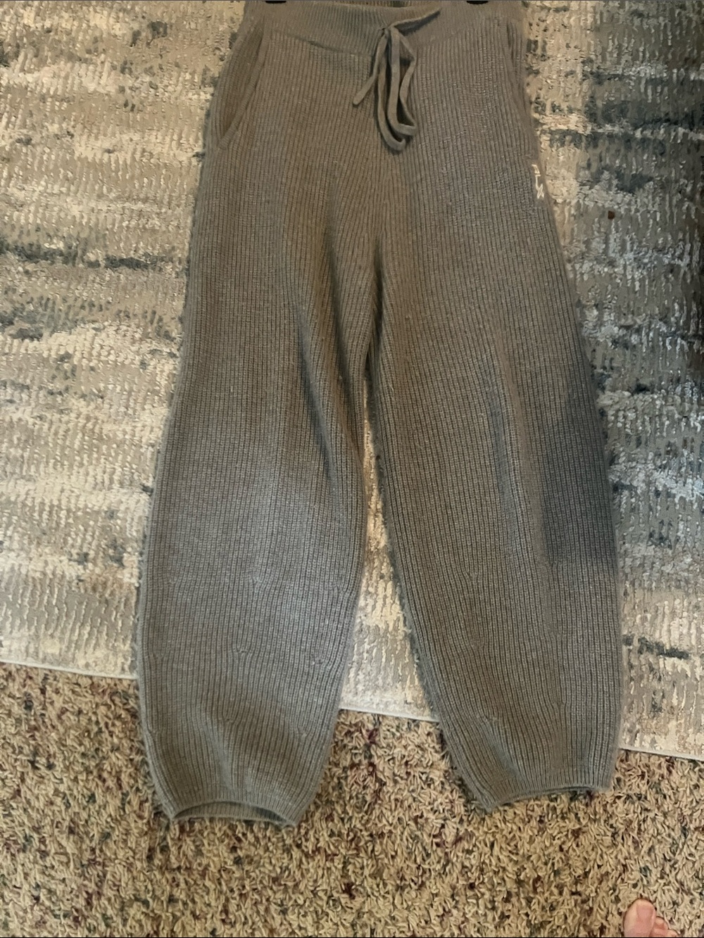 Ralph Lauren grey Ribbed Knit Joggers